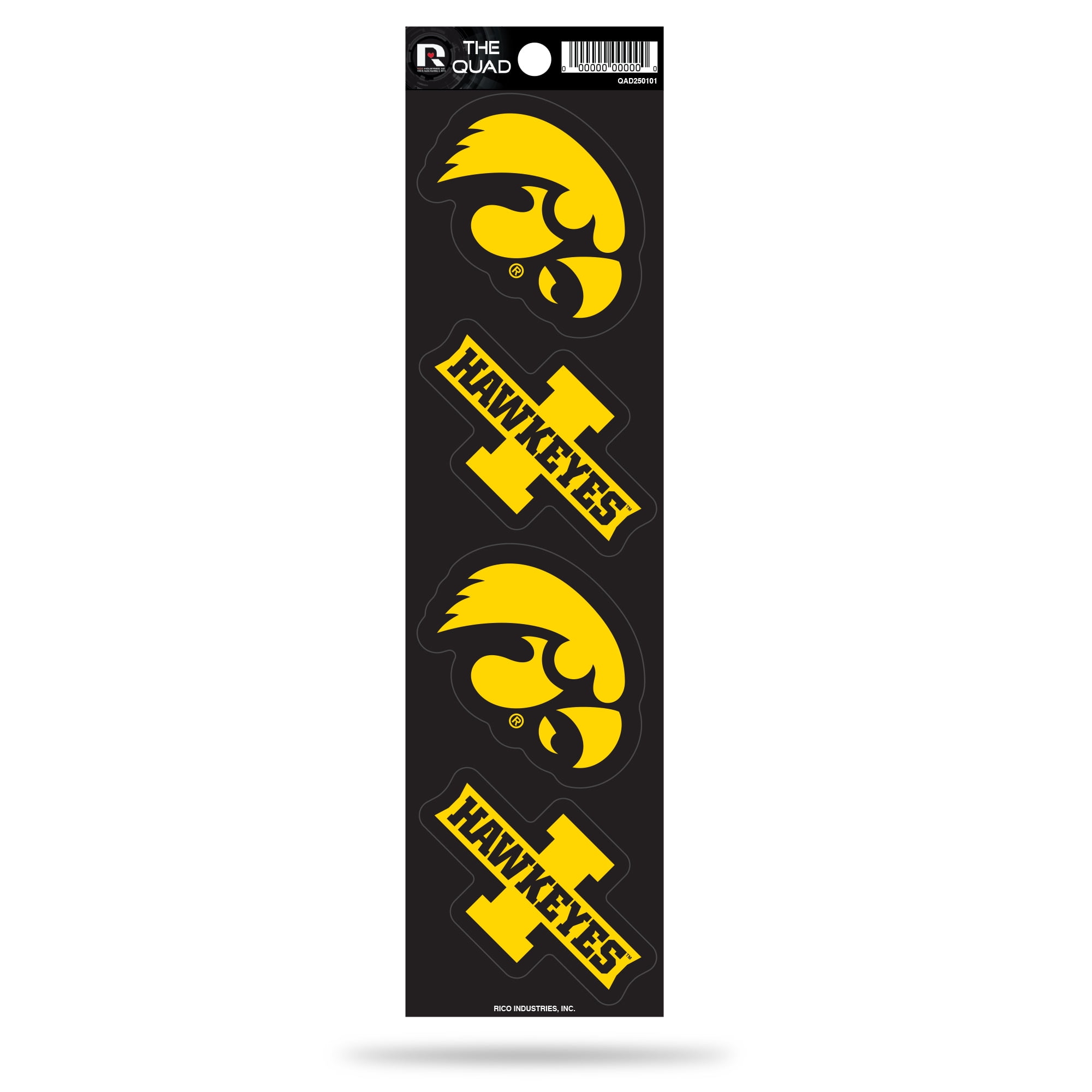 Iowa Hawkeyes Quad Decal Set - Walmart.com