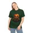 thumbnail image 4 of Halloween Pumpkin Head Unisex Heavy Cotton Tee T-Shirt, 4 of 12