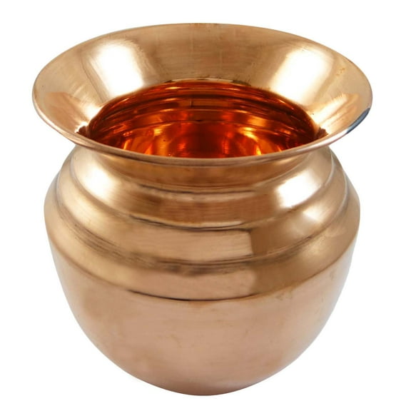 Pure Copper Lota Home Decor Hindu Prayer Lota Kalash Copper Pot Arti Lota