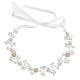 thumbnail image 3 of Elegant Pearl Wedding Headband with Rhinestone Flower Hair Accessory for Brides, Adjustable Floral Headdress for Parties and Special Occasions, 3 of 4