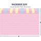 thumbnail image 3 of 7x5ft Pink Brick Wall Ice Cream Shop Backdrop for Birthday Party Baby Girl Shower Decorations Photography Background Photo Booth Cake Table Banner, 3 of 4