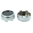 thumbnail image 2 of 4pcs Silver Tone Black 60mm Dia 6 Clips Wheel Tyre Center Hub Caps for Car, 2 of 3