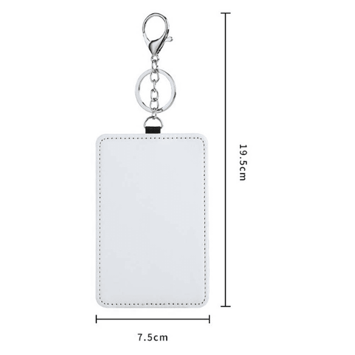 20Pcs Dye Sublimation Portable Transportation Card Holder Work Card Holder Printable Card Holder Keychain
