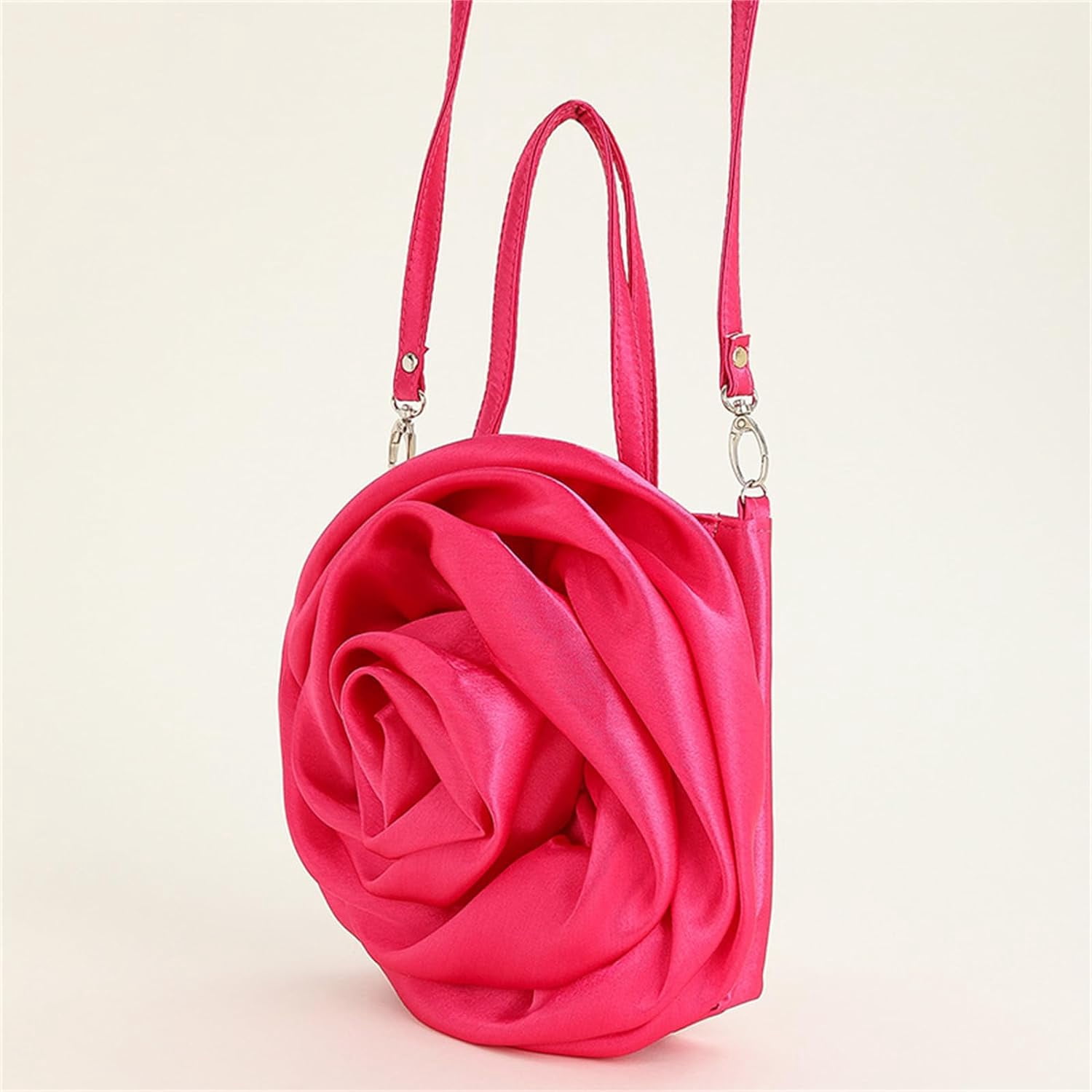 Bolsos De Fiesta Originales Bolso De Noche Con Rosa 3D Para Mujer