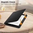 thumbnail image 2 of Fintie Slim Case for Nook GlowLight 4 Plus Tablet 7.8" (2023 Release) - Ultra Lightweight SlimShell PU Leather Cover, Black, 2 of 7