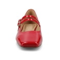 thumbnail image 6 of Journee Womens Gredah Double Buckle Mary Jane Dress Flats, Widths Available, 6 of 9