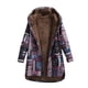 thumbnail image 2 of Puntoco Mujer Abrigo Mujer Invierno Cálido Outwear Imprimir Bolsillos con Capucha Vintage Oversize Navidad Liquidación Puntoco  Puntoco-3206, 2 of 7