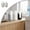F, variant on Bathroom Cup Dispenser with Vertical Stripes - Disposable Mouthwash Cup Holder for Rinsing Cups on Bathroom Vanity Countertops