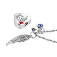 thumbnail image 4 of Collar de acero inoxidable con forma de corazón de melocotón torcido para hombres y mujeres, colgante conmemorativo de amante de ataúd cinerario de estilo europeo y americano, 4 of 6