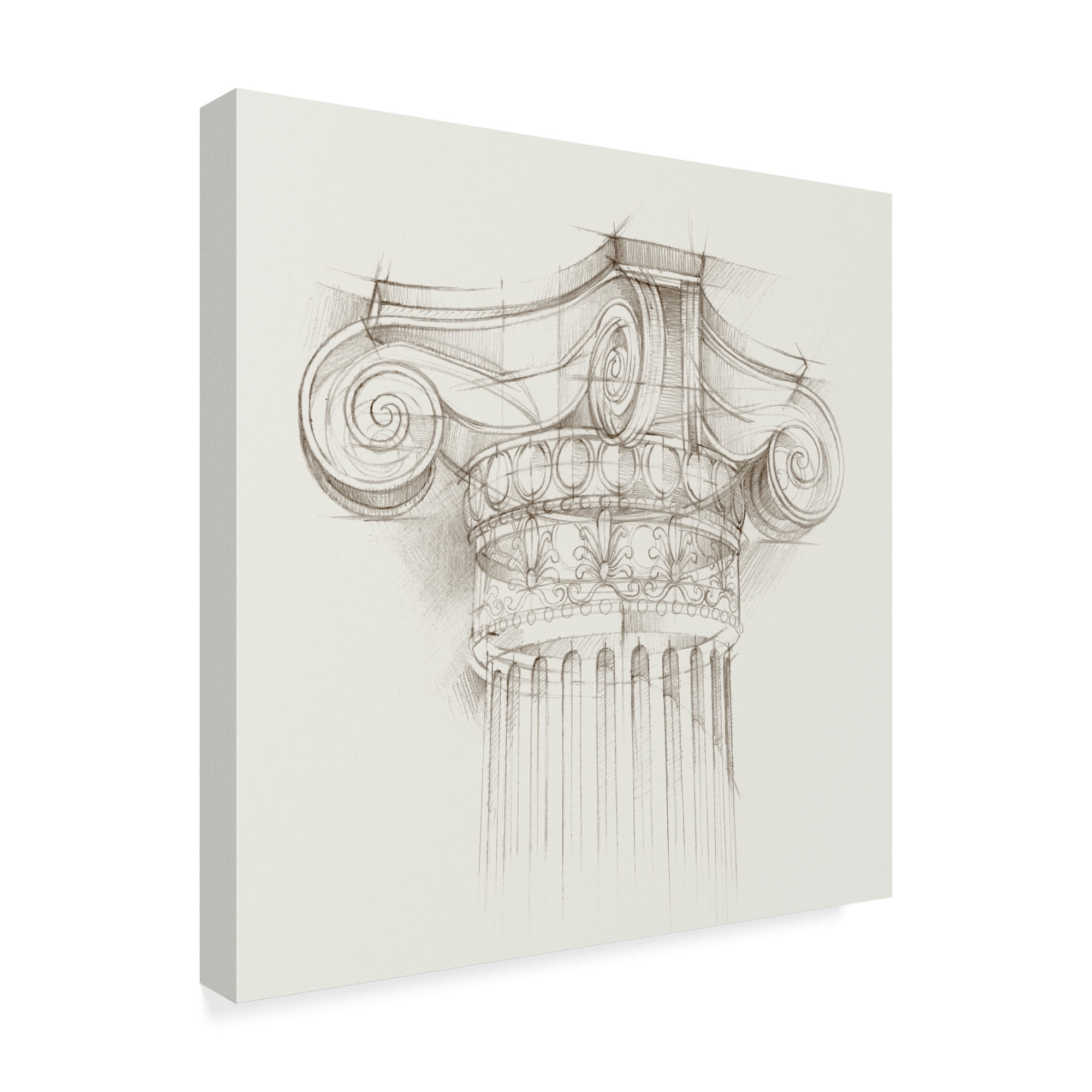 Trademark Fine Art 'Column Schematic II' Canvas Art by Ethan Harper