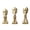 Gold, variant on Giaone 3Pcs Contemporary Prayer Sculptures Resin Art for Office Business Decors Use