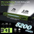thumbnail image 4 of Kidsjoy 3000LM Magnetic Rechargeable Work Light Bar, 5200mAh Under Hood Light for Automotive Repair, Green, 4 of 8