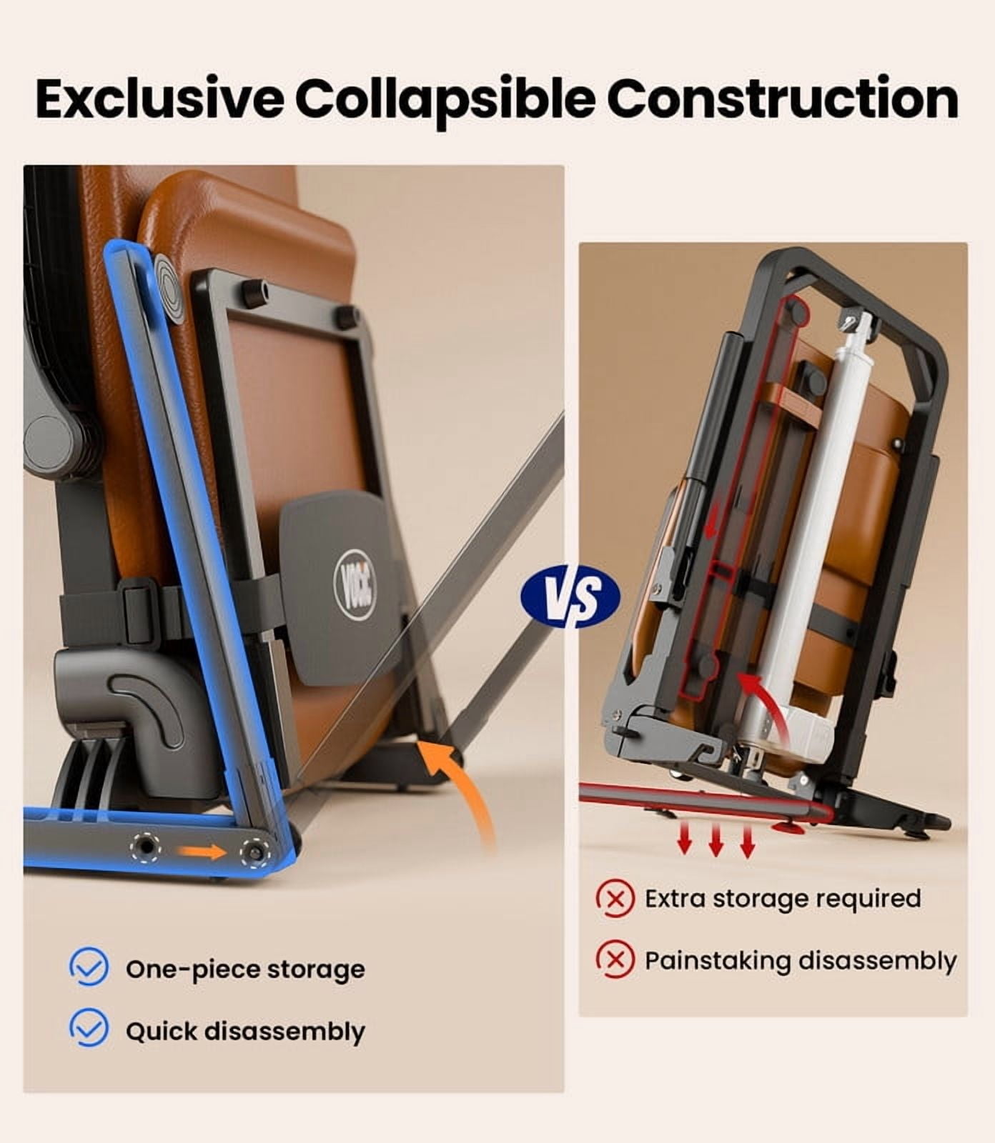 Upgrade Electric Chair Lift for Elderly Falls, Heavy Duty Lift Chair with T-stabilized Base, Help You Get Up from Floor, Support Up to 440 LBS, AX15 (Orange)