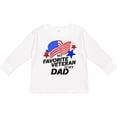 thumbnail image 3 of Inktastic My Favorite Veteran is My Dad Boys or Girls Long Sleeve Toddler T-Shirt, 3 of 5