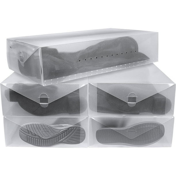 Greenco Clear Foldable Boot Storage Boxes5 Pack