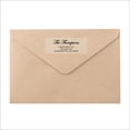 thumbnail image 3 of Clear Return Address Labels for Envelopes - Matte Frosted Clear Transparent Stickers, Custom Printed Personalized Labels, 5 Sheets, 150 Labels Total - Edwardian Script, Up to 4 Lines of text, 3 of 8