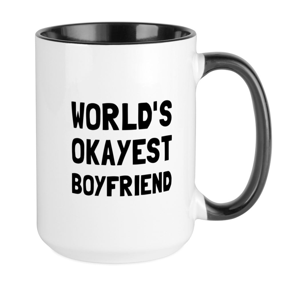 world's okayest boyfriend mug