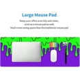 thumbnail image 5 of Japanese Gaming Mouse Pad Black Mouse Pad Kanagawa Large Mousepad Non-Slip Rubber Base Waterproof with Stitched Edges for Gaming Office Home, 31.5x11.8 Inch, 5 of 10