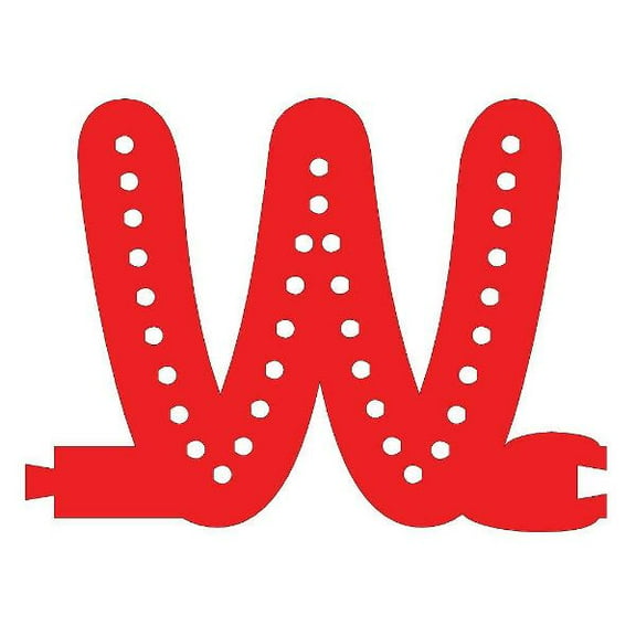 Smart LED Letter W - RED