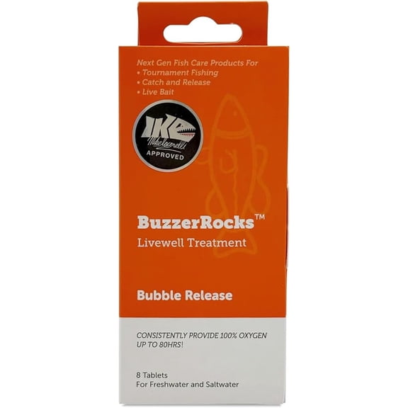 Bubble Release Livewell Oxygen Tablets – Extended Oxygen Supply for Freshwater and Saltwater Use