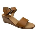 thumbnail image 2 of Sofft Garin Women’s Wedge Sandals Size 8 Brown Open-toe Hook & loop Closure, 2 of 6