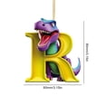 thumbnail image 3 of Adorno Acrílico Con Forma Letra R Dinosaurio para Navidad Coche Plano 2D, 3 of 3