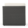 thumbnail image 3 of Noble House Santa Cruz 8 Piece Outdoor Wicker Sectional Sofa Set in Gray, 3 of 54