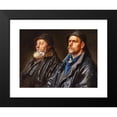 thumbnail image 2 of Michael Ancher 24x19 Black Modern Framed Museum Art Print Titled - Two Fishermen (1898), 2 of 5