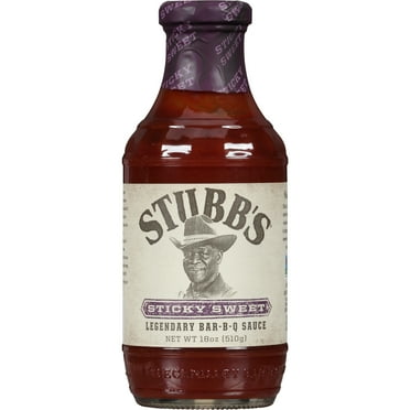 Stubb's Gluten Free Sticky Sweet Barbecue Sauce, 18 oz Bottle