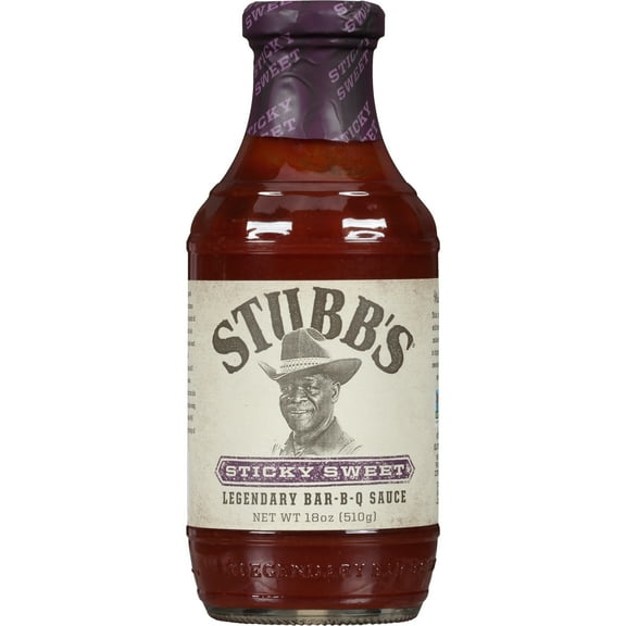 Stubb's Gluten Free Sticky Sweet Barbecue Sauce, 18.0 oz Bottle