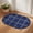 Blue, variant on Scalloped Door Mat 20"x31.5", Gingerbread Christmas Absorbent Non Slip Front Door Mat, Red Golden Snowflake Winter Xmas Diatomaceous Entryway Rug for Indoor Patio Laundry Room Kitchen Door Entrance