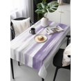 thumbnail image 6 of Purple Gray White Table Cloth, Retro Country Abstract Mottled Texture Waterproof Tablecloth for Rectangle Tables, Reusable Washable Fabric Table Cover for Restaurant Kitchen Dining Tables 54"x108", 6 of 6