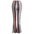 thumbnail image 4 of Women Boho Hippie High Waist Printed Wide Leg Pants Long Flared Bottom Pants, 4 of 5
