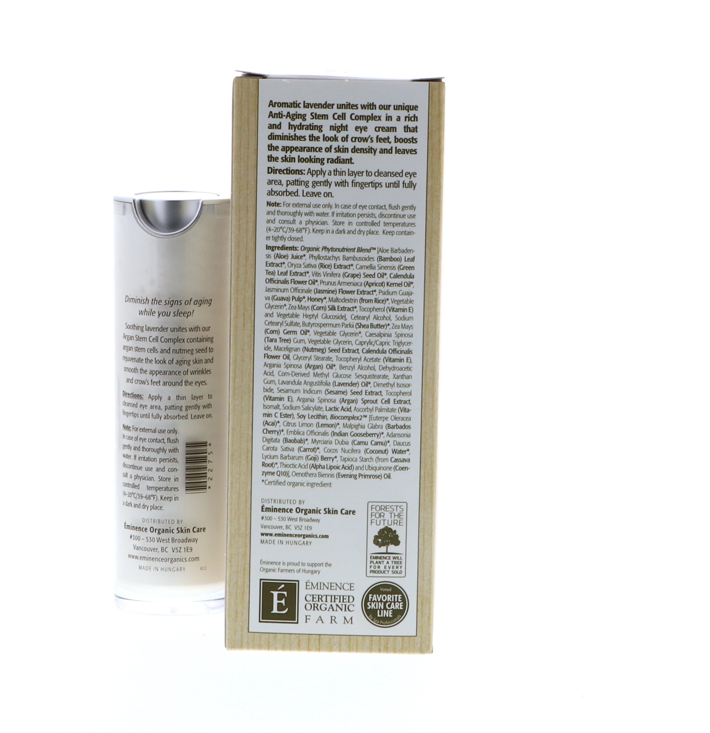 Eminence Lavender Age Corrective TMA3&nbsp;Night Eye Cream, 1.05 Ounce