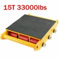 thumbnail image 2 of Fichiouy 15T Machinery Mover Dolly 360° Industrial Transport Machinery Skate Cargo Yellow, 2 of 8