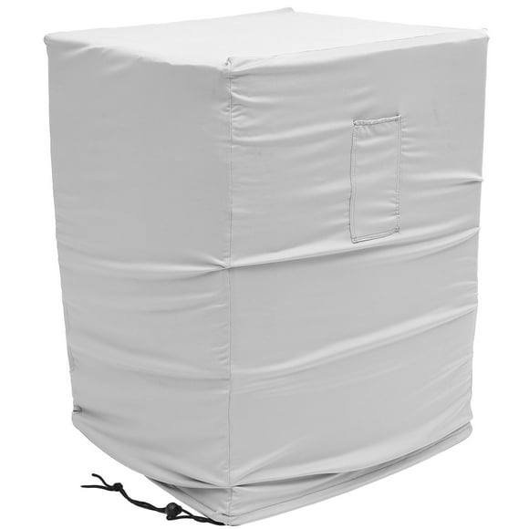 WASHWEPE Air Conditioner Cover Light Grey Polyester Dustproof Indoor Use 1Pcs