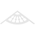 thumbnail image 4 of Ekena Millwork 60"W x 22 1/2"H x 1"P (9/12) Pitch Classic Wagon Wheel Architectural Grade PVC Gable Pediment, 4 of 5