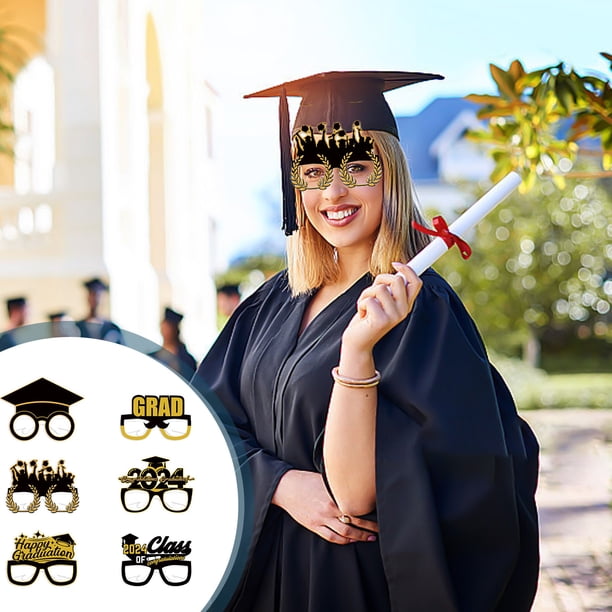 Accesorios para selfies de graduación, regalos de graduación, temporada de graduación, vasos de la temporada de graduación