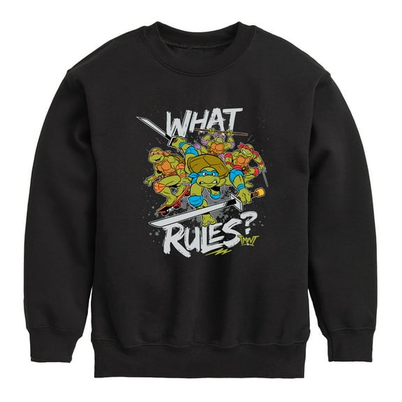 Teenage Mutant Ninja Turtles - What Rules - Toddler & Youth Crewneck Fleece Sweatshirt