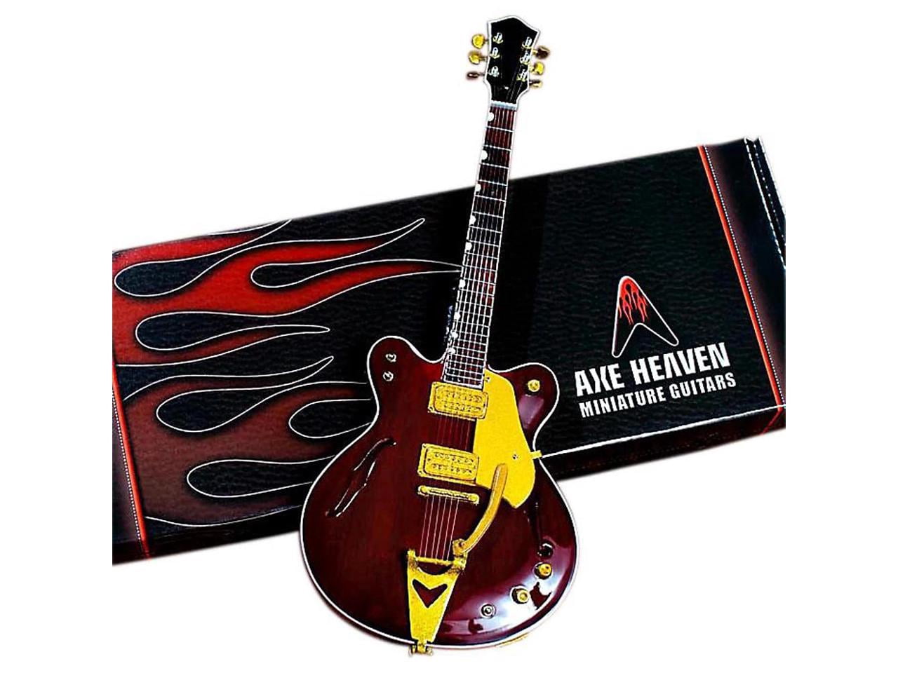 AXE HEAVEN George Harrison Country Gentleman Rosewood Hollow Body Miniature Guitar, 1 Count