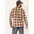 thumbnail image 4 of Brothers And Sons Men's Stewert Everyday Plaid Print Button Down Western Flannel - BASHO23FL14-DKBRWN X-, 4 of 4