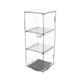 thumbnail image 1 of FixtureDisplays 6" x 6" x 16" Rotating Mini Acrylic Tower Showcase Display 20000, 1 of 9