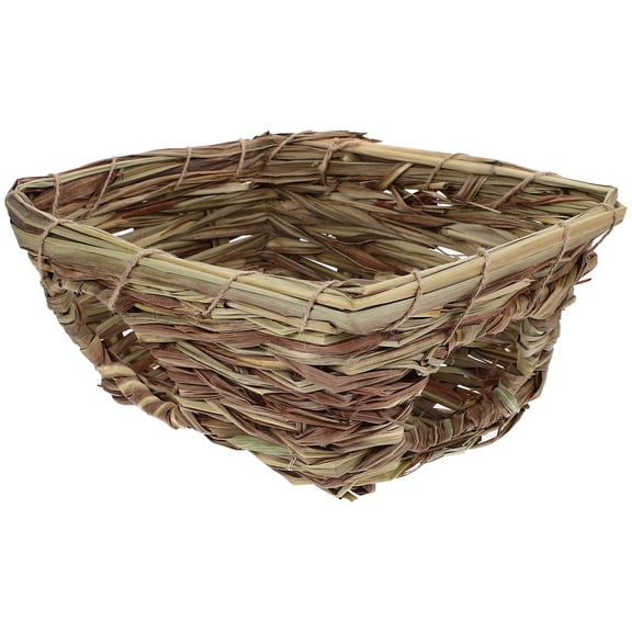 STRANDCHIC Hamster Grass Braid Small Pet Squirrel Hut Cozy Hideout for Hamsters and Small Animals