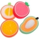 thumbnail image 1 of EeaseMX Esponja de baño con forma de fruta, 4 Uds., esponjas de baño, depuradores, herramientas de baño para niños (mango + melón rocío de miel + naranja + fresa), 1 of 7