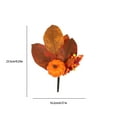 thumbnail image 3 of Descuentos Exclusivos Online, Otoño Acción de Gracias Esquejes de hojas de arce Ramo de mesa Esquejes Simulación Sol Flor de seda Decoración de calabaza Adornos de arreglos florales de otoño, 3 of 9