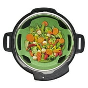 Instant Pot Steamer Basket Official Silicone Accessory, Compatible with 6-quart and 8-quart Cookers in Green