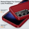 thumbnail image 5 of for iPhone 17 Pro Case, iPhone 17 Pro Phone Case with Built in Kickstand, Shockproof/Dustproof/Drop Proof Heavy Duty Military-Grade Rugged Protective Cover for iPhone 17 Pro,Red,For iPhone 17 Pro, 5 of 8