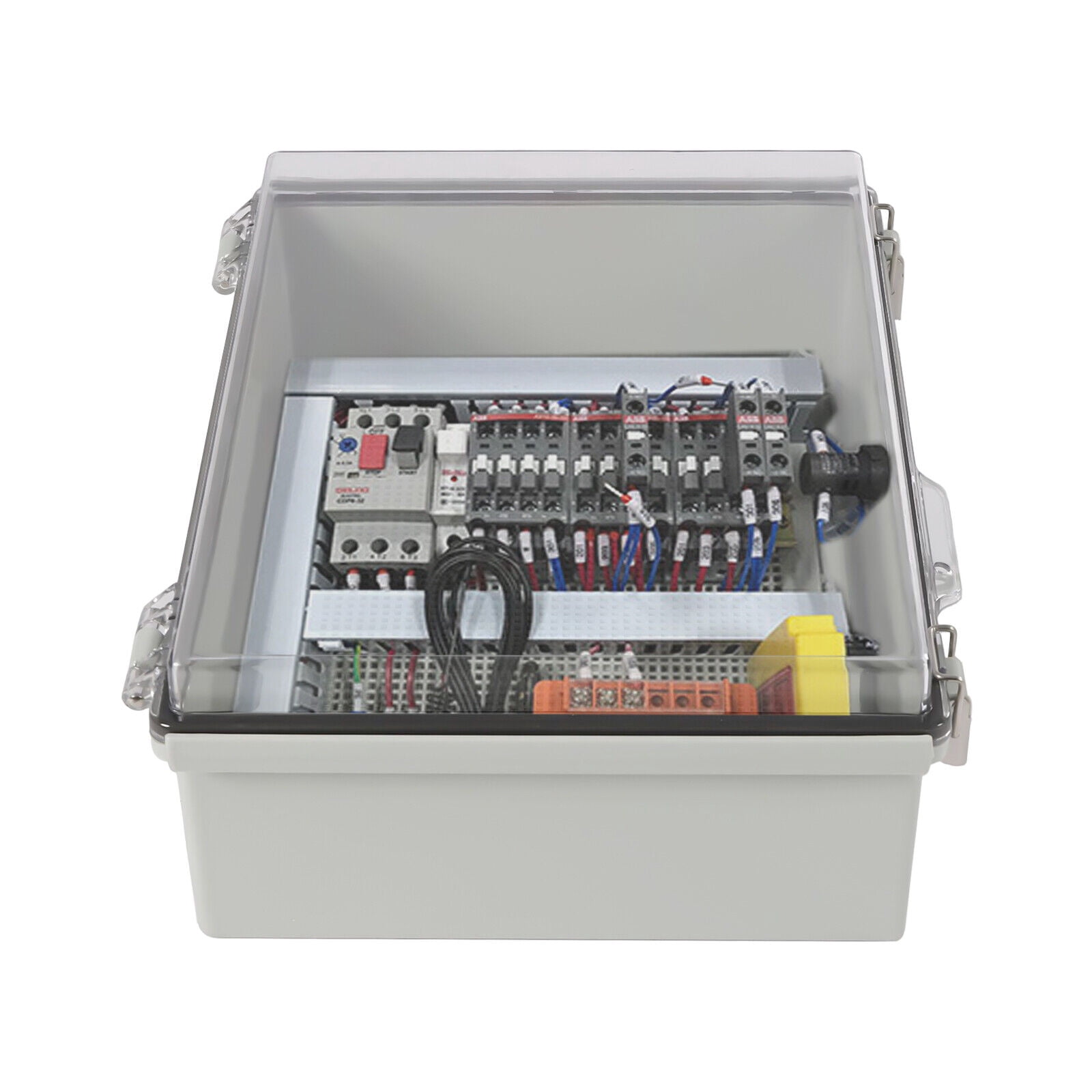 Clear Enclosure Wall Mount Hinged Cover Stainless Steel Latch Junction Box