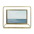 thumbnail image 2 of GUOOL Homyl Modern Glass Photo Frame Geometric Picture Frame Metal Floating Glass Gold Horizontal, 2 of 9