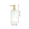 thumbnail image 4 of Unique Bargains 1 Pc Cylinder Glossy Soap Dispenser 14.2oz Clear Gold Tone, 4 of 6